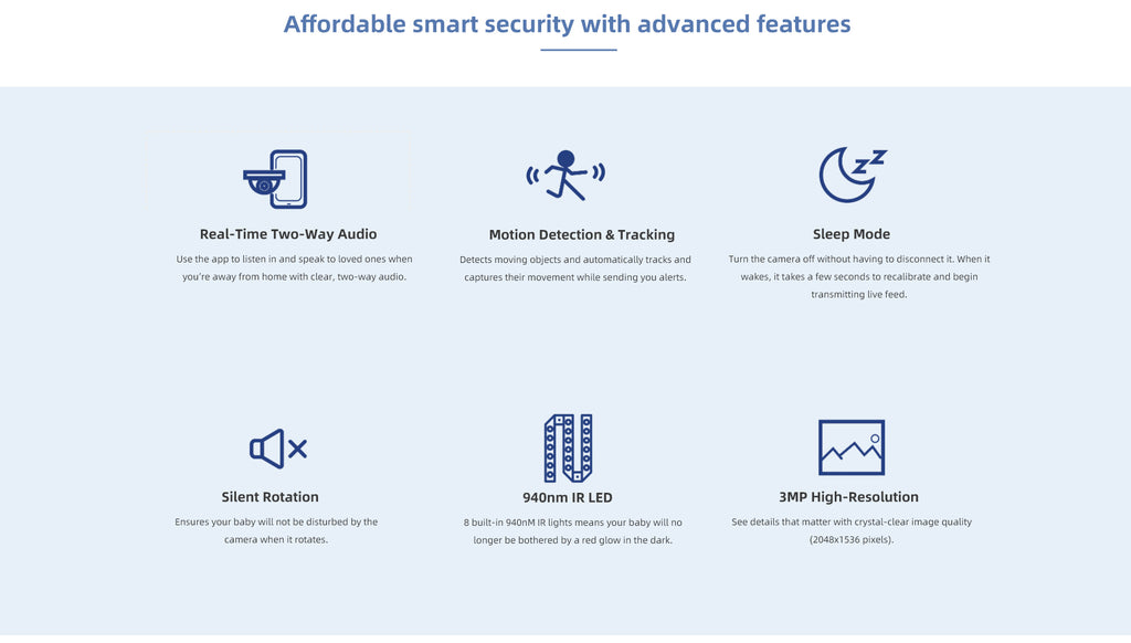 IMILAB A1 Camera 2K WiFi Camera Mi Home App Security Camera CCTV Vedio Surveillance Camera Baby Monitor Global Version