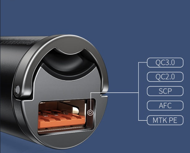 Baseus Baseus Huixiaoxing Mini Car Charger Set PPS Fast Charge Single USB Car Charger 30W Mobile Phone Charger