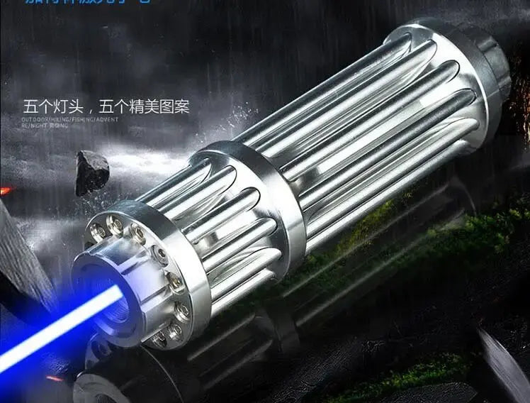 Most Powerful Laser Torch Pointers 500000m 450nm Tactical Blue Beam Visible Strong High Powerful Burning Match Laser for Hunting