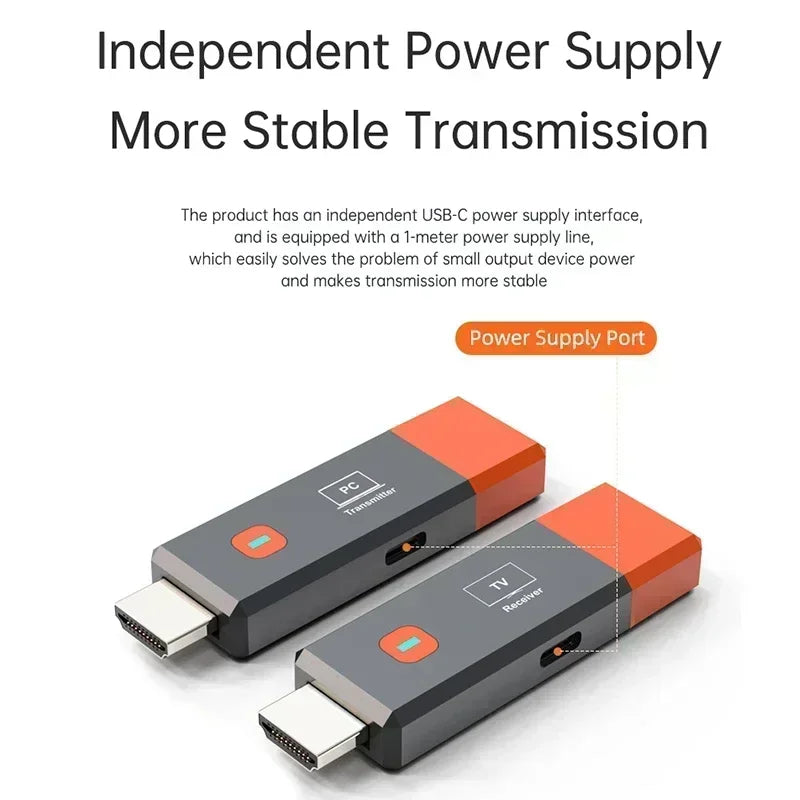 1080P 50M Wireless HDMI Video Receiver Transmitter Extender Adapter TV