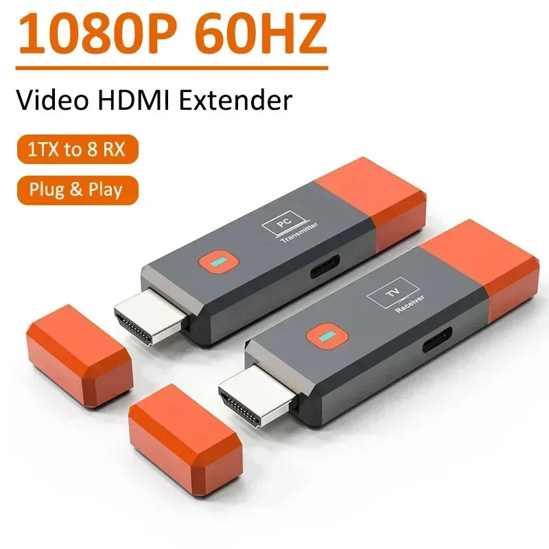 1080P 50M Wireless HDMI Video Receiver Transmitter Extender Adapter TV